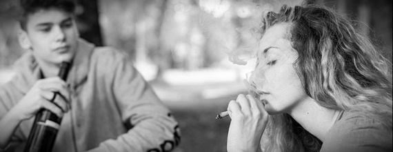 Teens Drinking and Smoking Marijuana
